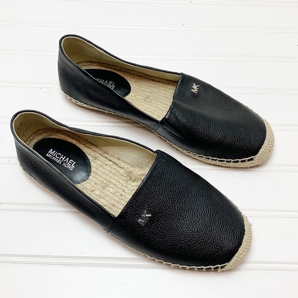 Michael Kors black leather espadrilles EUC 6.5 - Picture 2 of 9